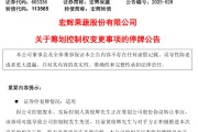 广安明日停牌！又一A股，筹划控制权变更